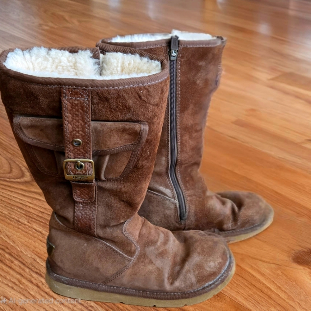 UGG tall brown cargo boots